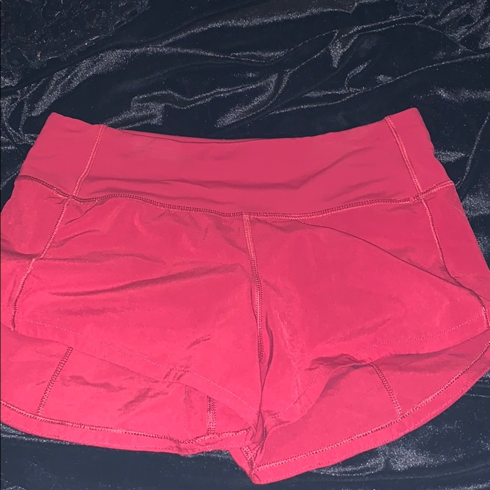 Lululemon Size 2 Red Athletic Shorts!